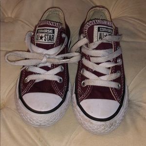 Burgundy Chuck Taylor’s